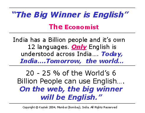 The Big Winner Is English
